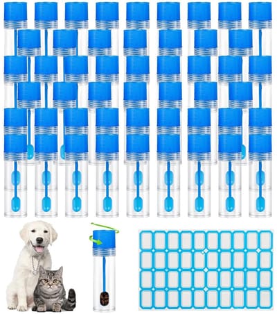 50 Stuks 15ml Monsterspuiten voor Honden en Katten, Met Lepel en Etiketten, Goede Sluiting voor Dierenonderzoek