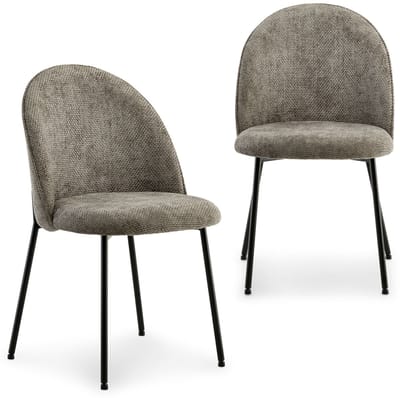 Eetkamerstoelen CASSIE, set van 2 – grijs