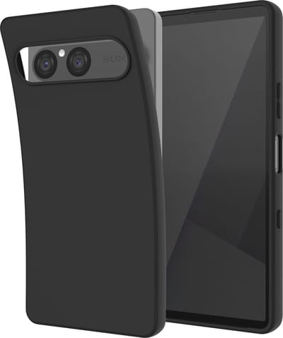 Just in Case hoesje geschikt voor Sony Xperia 10 VII Hoesje Siliconen - Flexibele Case - Zwart
