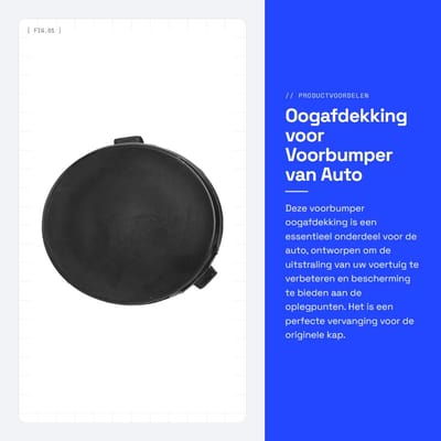 Dailygoods- Voorbumper Gloednieuw - Oogafdekking - Oogkap - Reserveaccessoires - Geschikt voor Focus MK2 2007-2011 - Hoogwaardige Kwaliteit - Bumperkap