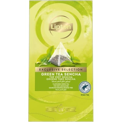 Lipton Exclusive Selection Thee groen sencha - Doos 25 stuks x 1,8 gram
