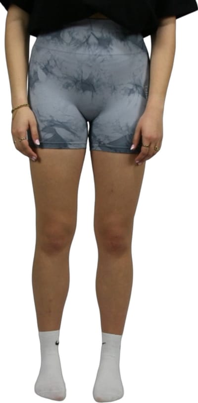 Gymhunterz - Sport Fitness short - Control Butt Lift short - Brede band taille - Sport Fitness short - Huidvriendelijk - Ademend, vochtafvoerend, sneldrogend, 4-way stretch, comfortabel - Kleur Grijs - Maat S