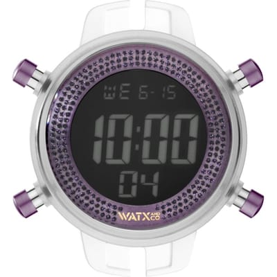 Montre Watxandco Rwa1057. Boîte, Couleur Lilas. Kobieta. black