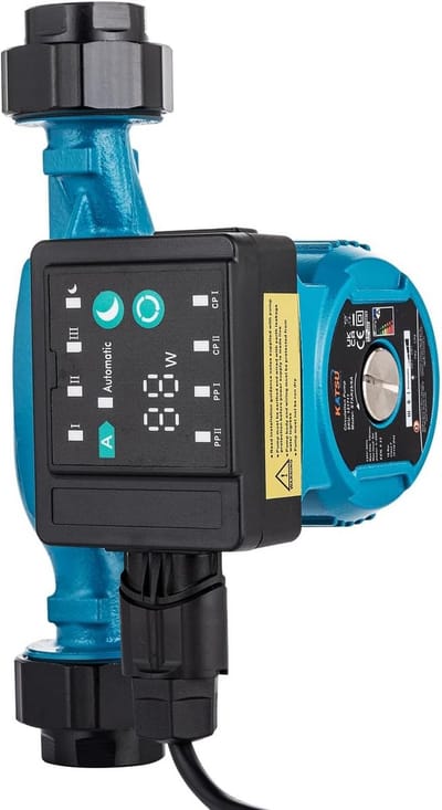 Krachtige Warmwatercirculatiepomp 90W voor Centrale Verwarming en Radiatoren (3 Modi)
