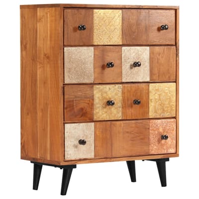 vidaXL - Ladekast - 60x30x75 - cm - massief - acaciahout