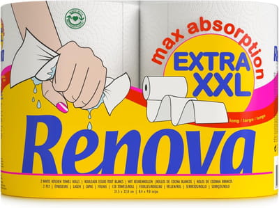 Keukenrollen - Papieren handdoeken - Dagelijks huishouden - Decoratief ontwerp - 24 rollen - Gekleurd