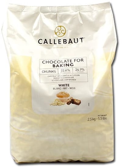 Callebaut Bakvaste chocolade Chunks Wit 2,5 kg