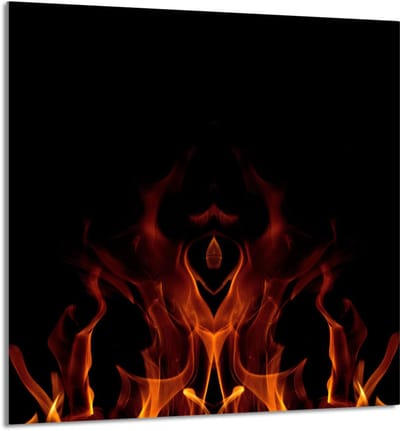 TMK ArtDeko - Glas Paneel - 60x65 - Ovenschaalbescherming - Gelaagd Glas