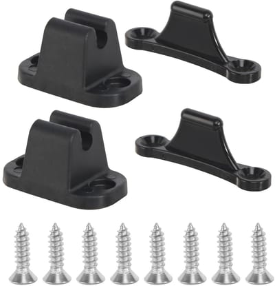 Dailygoods - Deurstoppers T-vormige deurstop houderset, 2 stuks deursnapper voor caravan en camper, T-vormige deurstop klemmen, deurhouder deurstoppers deurvastzetter voor caravan en camper, boten, kasten