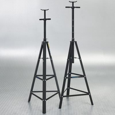 Datona® Assteunen hoog 2 ton set met spindel - 2 stuks - maximale hoogte 190 cm - Zwart