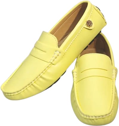 Bovista Loafers Heren - Met Hak - Herenschoenen - Instappers - Geel - Maat 40