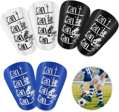 Mini-Scheenbeschermers voor Voetbal - 6 Stuks, 10 x 6 cm, Sportbeschermers voor Kinderen en Volwassenen