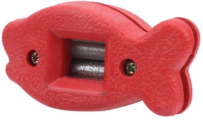 Allecto - Ice Skate Edge Blade Sharpener - Slijpgereedschap voor schaatsen - Rood - Slijpsteen - Schaatsaccessoire - Handig voor schaatsliefhebbers