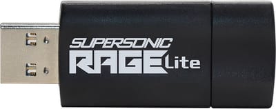 Memory Supersonic Rage Lite - 64 GB - USB Type-A - 3.2 Gen 1 (3.1 Gen 1) - 180 MB/s - Slide - Black - Blue