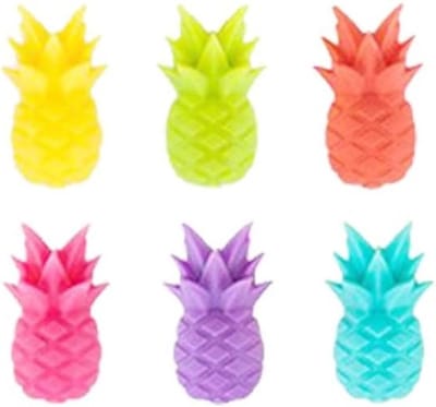 Wijnglas Markers - Glas Tags - Feestjes Organiseren - Uniek Ananas Design - 6 Stuks - Willekeurig