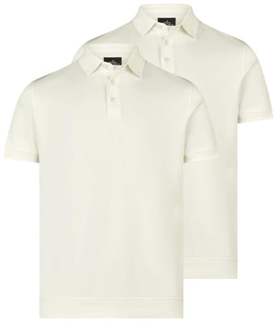 RAGMAN Heren poloshirt 2 pack Basic