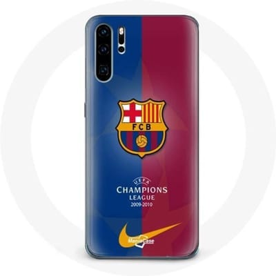 Coque - Maniacase - Huawei P30 - FC Barcelone - Souple - Protection et décoration noir
