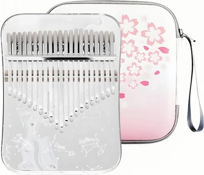 21 Toetsen Kristal Kalimba Vingerpiano Mbira Instrument voor Kinderen en Volwassenen