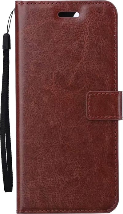 Hoes - Met Pasjeshouder - Geschikt voor Xiaomi 12X - Luxe Bookcase Portemonee - Flip Case - Kunstleer Book Case - Flipcase - Book Cover - Walletcase - PortemonneeHoes - Bruin