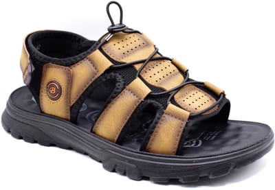 Elong500® Sandalen Heren - Lichtgewicht - Zacht Voetbed - Klittenband Sluiting - Licht Bruin - Maat 40