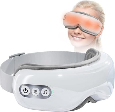NAXSIR Oogmassage apparaat - Warmte compressie, dubbele luchtzak massage, trilfunctie, Bluetooth muziek, 5 massageprogramma's