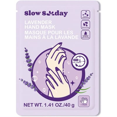 SlowSunday Lavendel Handmasker 1 Paar Voor Droge Gebarsten Handen, Hydraterend, Kalmerend Voor De Huid, Diepe Voeding, Geschikt Voor De Zomer, Y2K, Ideaal Voor Feestjes, Terug Naar School