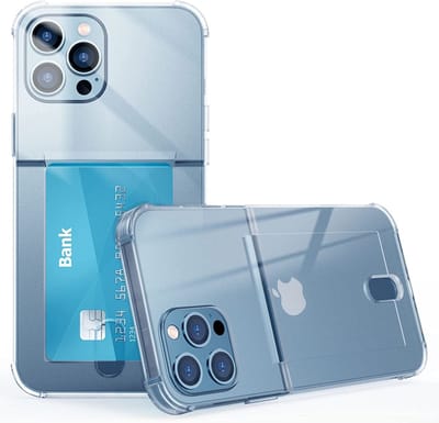 Hoesje Geschikt voor iPhone 11 Pro Max hoesje transparant - Shock case met pasjeshouder Hoesje Geschikt voor iPhone 11 Pro Max - Hoesje Geschikt voor iPhone 11 Pro Max hoesje met pasjeshouder