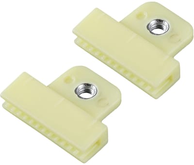 Cosensi - Dailygoods - Glasgeleider Bevestigingsclip voor Auto's - 2 Stuks Geel