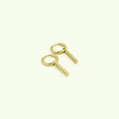 Oorbellen Stainless Steel - Goud - Balls