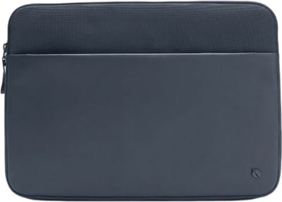 Incase A.R.C. Sleeve MacBook Pro/Air/Neo 13/14 – Gewatteerde Laptopbescherming met Imitatiebont Voering – Slijtvast en Schimmelbestendig – Waterbestendige 100% Gerecycled Polyester Buitenkant - Blauw