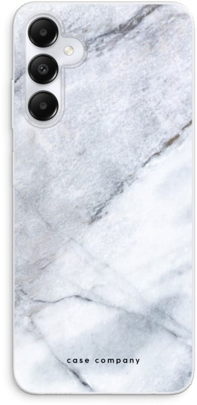 Case Company® - Hoesje geschikt voor Samsung Galaxy A05s hoesje - Witte marmer - Soft Cover Telefoonhoesje - Bescherming aan alle Kanten en Schermrand