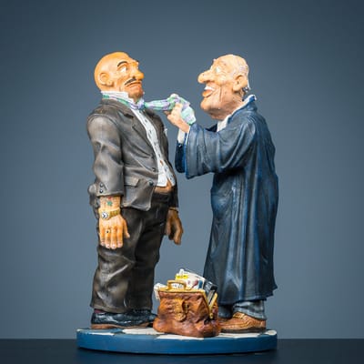 Beeld van de Advocaat met zijn cliënt van Profisti
