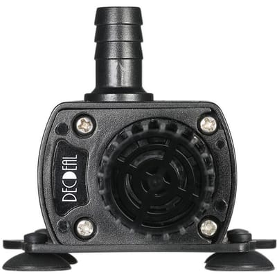 Decdeal Ultra-stille Mini DC12V 10W 400L/H Opvoerhoogte 400cm Borstelloze Waterpomp 5.5*2.1mm Vrouwelijk