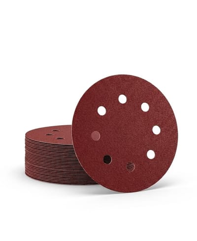Dailygoods- Schuurschijven 180 mm - Schuurpapier 120 korrel - Klittenband - Set van 40 stuks - Voor excentrische schuurmachines - Hoogwaardige aluminium.