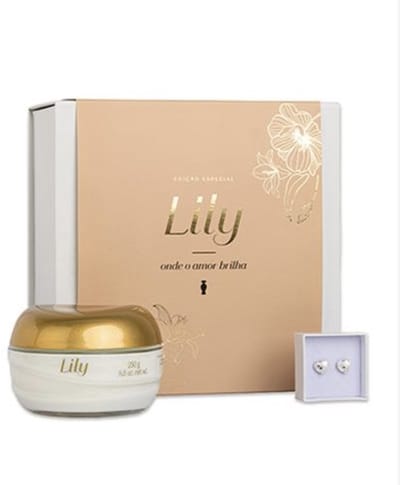 Lily Luxe Cadeau set met Bodycrème & Swarovski® Kristallen Oorbellen – Limited Edition- cadeau