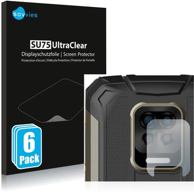 Savvies - Screenprotector voor Doogee S59 Pro (ALLEEN Camera Lens) - Folie Beschermfolie transparant 6 Stuks