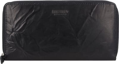 mano Leren Portemonnee Donna Aurona Continental Wallet Black Zwart