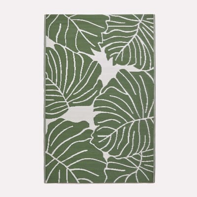 Homescapes Buitenkleed Vloerkleed – 240x300cm – Buitentapijt – Groen Tuinkleed – Tuintapijt – Omkeerbaar – Waterdicht & UV–bestendig – Gerecycled polypropyleen – "Ada"