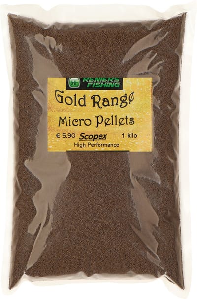Reniers Fishing Gold Range Method Feeder Micro Pellets 1 Kilo - Smaak : Sweet Bream Caramel