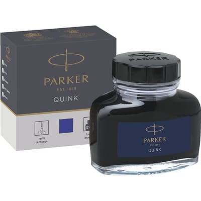 Parker vulpeninktfles | blauwe QUINK inkt | 57 ml schrijfinkt voor vulpen