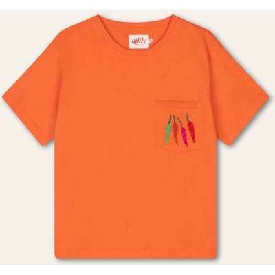 Oilily Tuxen T-Shirt- maat3XL Living Coral