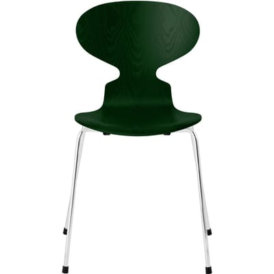 Fritz Hansen Ant Stoel - evergreen - verchroomd