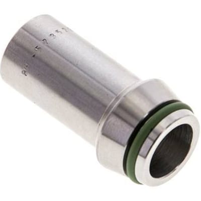 16x2mm RVS Rechte met Lasverbinding 400bar FKM O-ring ISO 8434-1
