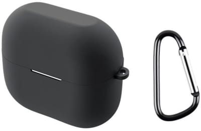 Telestore - hoesje geschikt voor Samsung Galaxy Buds3 FE / Buds 3 / 3 Pro soft case cover - grijs - TPU hoesje Beschermhoes - Samsung Galaxy Buds3 FE / Buds 3 / 3 Pro Cover - Buds3 hoesje - gel hoesje met sleutelhanger