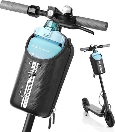 E-scootertas met waterfleshouder en mobiele telefoonhouder - 2 liter