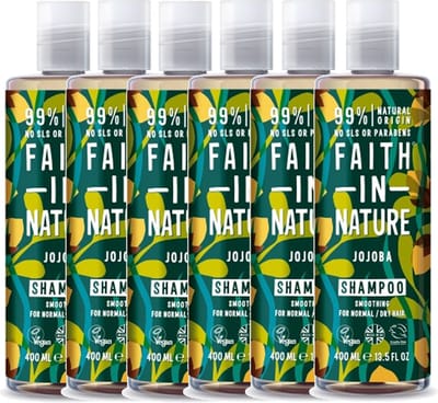 FAITH IN NATURE - Shampoo Jojoba - 6 Pak - Voordeelverpakking