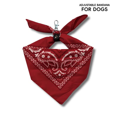 Livé® Hondenbandana – Verstelbare Rode Sjaal voor Middelgrote Honden