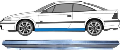 Reparatie dorpel voor Opel Calibra 1990-1997 / Links