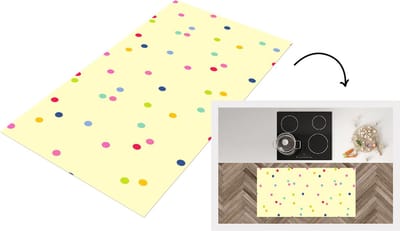 Keukenloper - Loper keuken - Confetti - Patronen - Pastel - 120x60 cm - Keukenloper vinyl