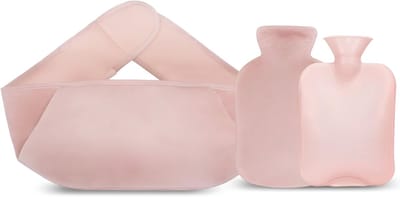 AHD® Kruik - Warmwaterkruik - Warm Water Kruik - Roze - 26cm x 20cm x 7cm